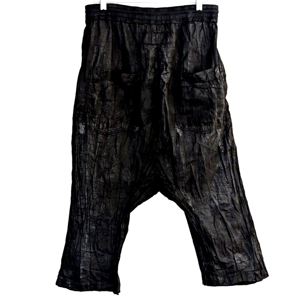 NWT Rundholz Dip Drop Crotch Cotton Pants – Black – Size L - Picture 2 of 9